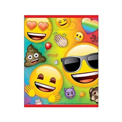 Afbeelding van Traktatiezakjes Rainbow Fun Emoji 8 stuks