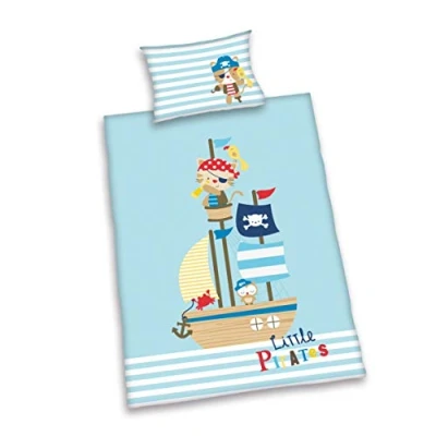Afbeelding van Baby Best overtrekset Little Pirate met een schattig motief