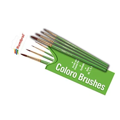 Afbeelding van Humbrol Airfix AG4050 Coloro brste set gesorteerd 00 1 4 8