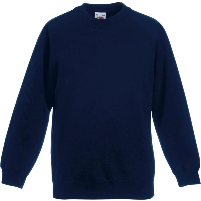 Afbeelding van Fruit Of The Loom Kinderen Unisex Raglan mouwen Sweatshirt (Donker Marine)