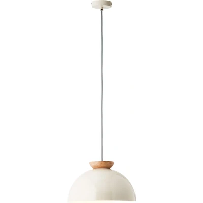 Afbeelding van Brilliant Nalam hanglamp 35cm licht hout/grijs metaal/hout 1x A60, E27, 40 W, geschikt voor normale lamp (niet inbegrepen)
