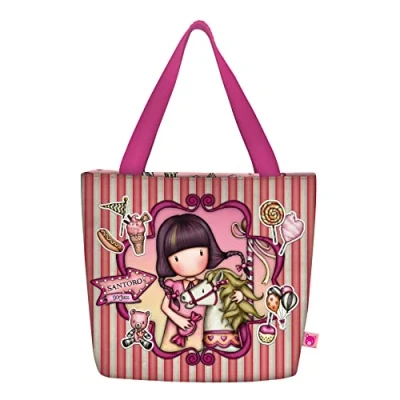 Afbeelding van Handtas Gorjuss Carousel Lunchtrommel Zalm (24 x 29 10 cm)