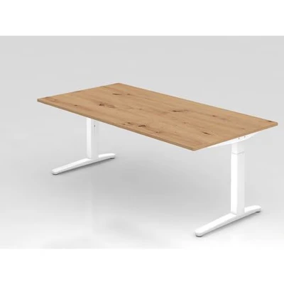 Afbeelding van XTRA XB 2E WW Bureau 200 x 100 Tafelhoogte I In hoogte verstelbaar Knoestige Eiken