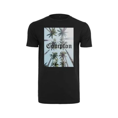Afbeelding van Mister Tee Compton Palms Heren T shirt S Zwart