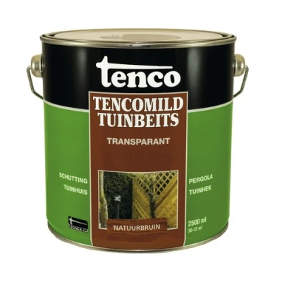 Afbeelding van Tenco Tencomild Tuinbeits Transparant 2,5 ltr natuurbruin Buiten onderhoud