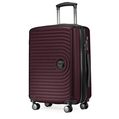 Afbeelding van HAUPTSTADTKOFFER Mitte handbagage 55x40x23, TSA, 4 wielen, reiskoffer, koffer met harde schaal, rolkoffer, handbagagekoffer, Bourgondië