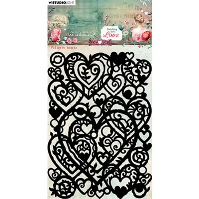 Afbeelding van Filigree Hearts Sending You Love nr.315