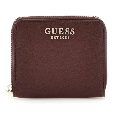 Afbeelding van GUESS Portemonnee Eco Ali Zip Around Wallet Burgundy Wijnrood