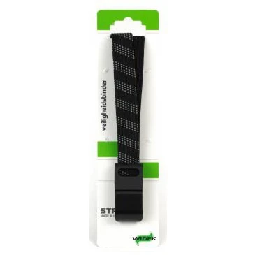 Afbeelding van Widek SUV veiligheidsbinder 24mm met zwarte stalen haak steengrijs/zwart