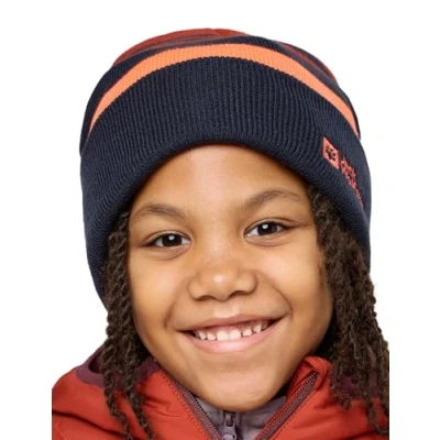 Afbeelding van Jack Wolfskin Stripy Knit Beanie K, Baskenmuts voor kinderen, uniseks, mintgroen