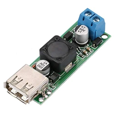 Afbeelding van DC Voeding Buck Power Converter Voltage Step Down Module 12V24V 6V 32V naar 5V QC3.0 USB Snel Opladen