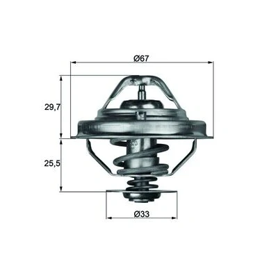 Afbeelding van Thermostaat, koelvloeistof MAHLE TX 38 88D
