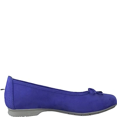 Afbeelding van Jana Damesballerina&#039;s met strik, veganistisch, blauw, 42 EU