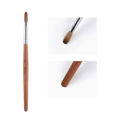Afbeelding van Alexnailart Kolinsky Sable Nagelborstel Acryl Borstel voor Poeder Nail Art Pen met Rood Houten Handvat Manicure Ontwerp 8#