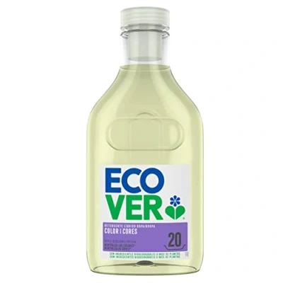 Afbeelding van Ecover wasmiddel Color Appelbloesem &amp; Fresia (1 l/20 wasbeurten), vloeibaar met plantaardige ingrediënten, kleurwasmiddel voor behoud en bescherming van kleding