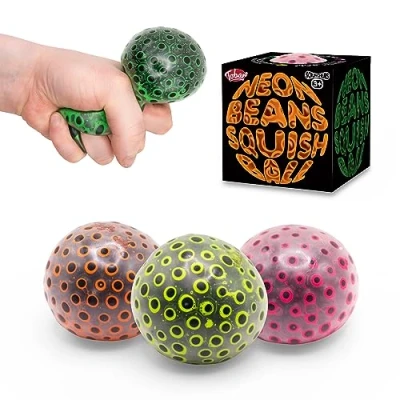 Afbeelding van SCRUNCHEMS NEON BONEN SQUISH BAL