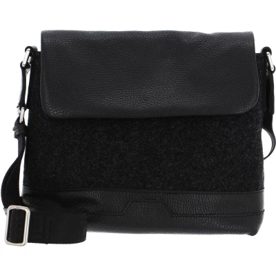 Afbeelding van JOST Schoudertas Farum Shoulderbag with Flap Black 2 Zwart