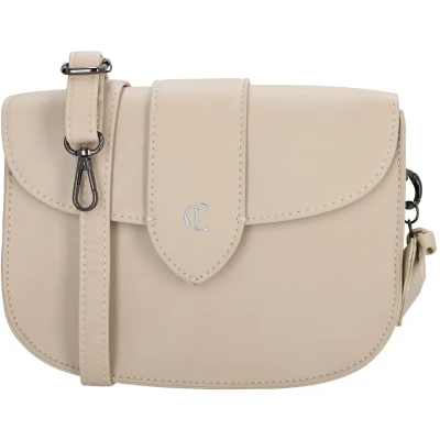 Afbeelding van Charm London Castle Hill Crossbodytas Schoudertas Schouderband Overslag Ritssluiting Beige