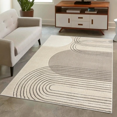Afbeelding van Bonito Everest 3D Laagpolig Vloerkleed Tapijt Bruin Rechthoek Polypropyleen 160x230 cm