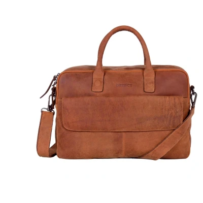 Afbeelding van DSTRCT Wall Street Workingbag 17&quot; cognac Laptoptas