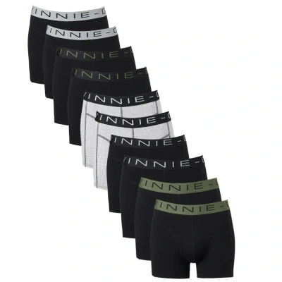 Afbeelding van 10 x Vinnie G Boxershort Voordeelpakket Black / Forest Green maat L