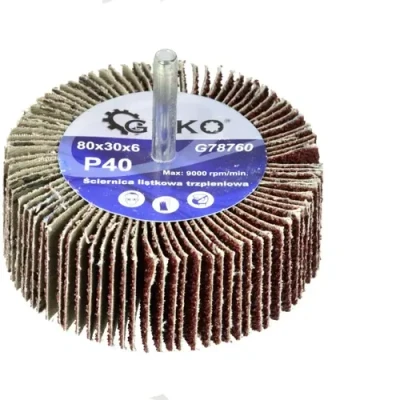 Afbeelding van GEKO Abrasive Flap Wheel P40 80x30mm 6mm Arbor