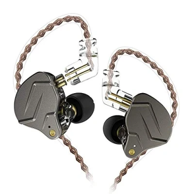 Afbeelding van KZ ZSN Pro metalen hoofdtelefoon hybride technologie 1BA + 1DD HiFi Bass in ear monitor ruisonderdrukking (grijs, zonder microfoon)