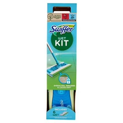 Afbeelding van Swiffer Wet Kit Vloerreiniger Starterskit met 6 Navullingen