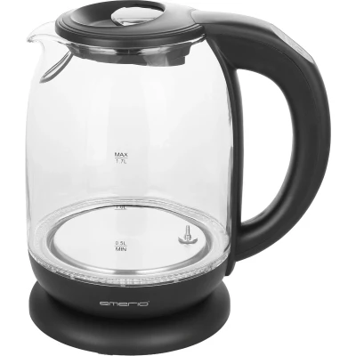 Afbeelding van EMERIO WK 119255.5 Waterkoker Snoerloos Glas, Zwart