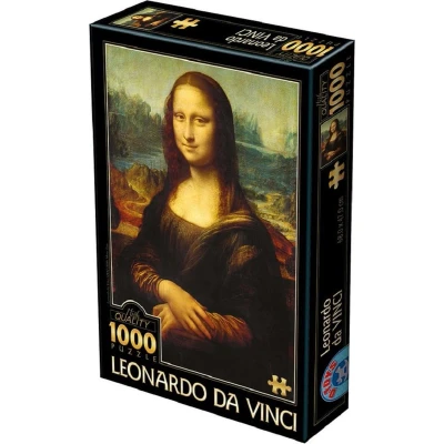 Afbeelding van Leonardo daVinci Mona Lisa (1000 stukjes, D Toys kunst puzzel)