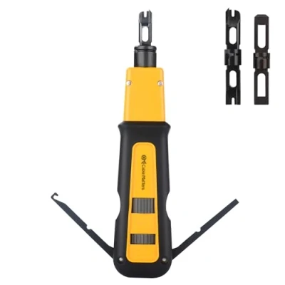 Afbeelding van Cable Matters Punch Down Tool met 110 &amp; 66 bladen, RJ45 Ethernet Tool, Keystone Punchdown voor Cat 8, 7, 6A, 6, 5e, 5e 5 Netwerk