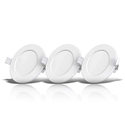 Afbeelding van B.K.Licht Inbouwspots badkamer 3 stuks witte LED spotjes inbouw ronde IP44 wit Ø11.5cm 3.000 Kelvin 600 Lm 6W