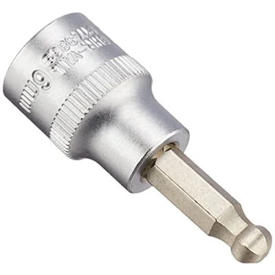 Afbeelding van KS Tools 917.3863 3/8&quot; Bit dopsleutel binnenzeskant met kogelkop, 6mm