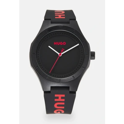 Afbeelding van HUGO LIT FOR HIM Horloge, Heren, Maat: One Size, Black