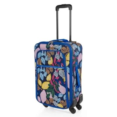 Afbeelding van ITACA Stijve Cabine Suitcase 20 Klein Reis Koffer met Wielen EVA Hand 55x40x20 Telescoopsteel Lichtgewicht Cabin Max Hanbagage Luggage TSA cijferslot, Azulon