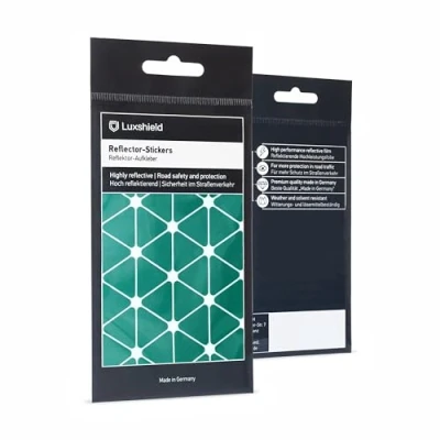 Afbeelding van Luxshield Reflectorstickerset driehoeken klein voor fiets scooter kinderwagen reflectoren kinderen