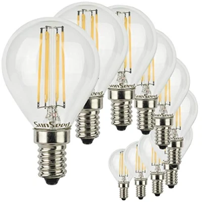 Afbeelding van SUNSEED 10X GLOEIDRAAD LED GOLFBAL LAMP E14 6W VERVANGT 60W WARM WIT 2700K