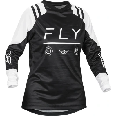 Afbeelding van Fly Racing 2024 F 16 Lady dames Crossshirt Zwart / Wit maat L