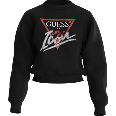 Afbeelding van Guess CN Icon Sweatshirt Dames Trui Jet Black Maat XS