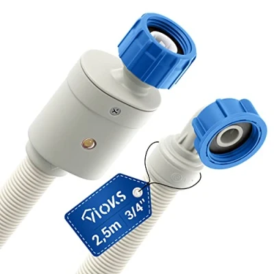 Afbeelding van VIOKS Waterstop wasmachineslang 3/4 inch, 2,5 m, 25 C, toevoerslang vaatwasser/Aquastop slang, wasmachine accessoires, toevoerslangen voor wasmachines