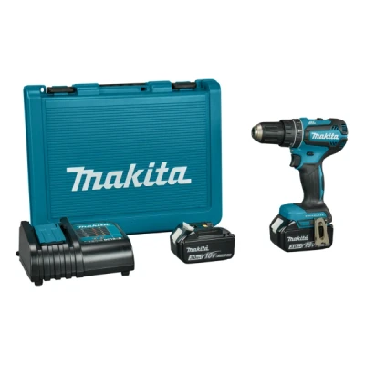 Afbeelding van Makita DHP485SFE 18 V Klopboor /schroefmachine brushless 3,0 Ah accu (2 st), lader, koffer