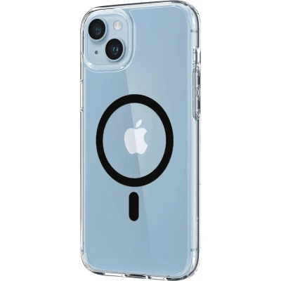 Afbeelding van Spigen Ultra Hybrid Apple iPhone 14 Back Cover met MagSafe Transparant/Zwart