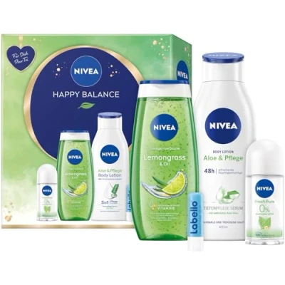Afbeelding van Nivea Happy Balance Geschenkset 4 stuks