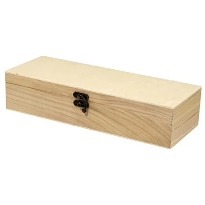Afbeelding van Rayher 62299000 Houten boxen, 4 delig, FSC gecertificeerd, 1 doos 32 x 12 7 cm, 3 dozen 10 6 opbergbox