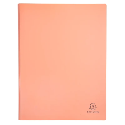 Afbeelding van Exacompta Ref. 88260E Aquarel semi rigide polypropyleen documentbeschermer 40 weergaven 20 zeer transparante kristalheldere vakken formaat 24 x 32 cm voor A4 5 willekeurige kleuren
