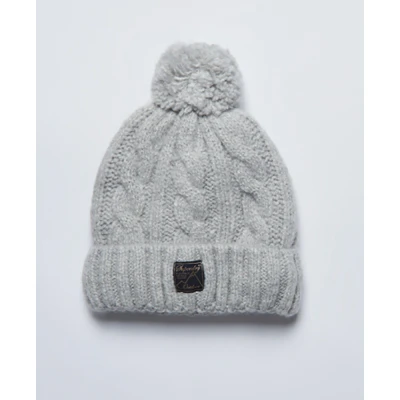 Afbeelding van Superdry Muts, Dames, Maat: One Size, Light grey marl