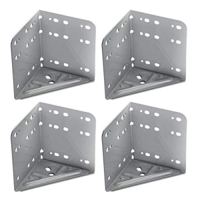 Afbeelding van 4 stuks SOTECH bedhoek/hoekverbinder, zilvergrijs, maten: 115 x 133 mm