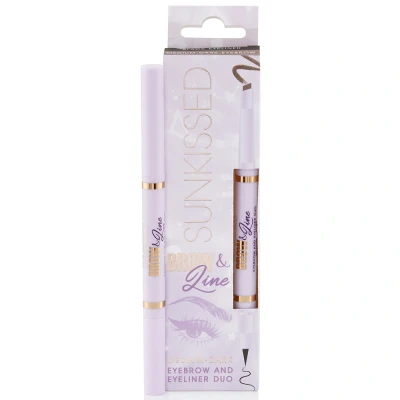 Afbeelding van Sunkissed Brow &amp; Line Eyebrow Pencil Eyeliner Duo 0.3g Medium Dark