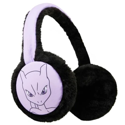 Afbeelding van Pokemon Oorwarmers voor kinderen, knuffelige pluche oorbeschermers jongens en meisjes, Meerkleurig Mewtwo, Eén maat