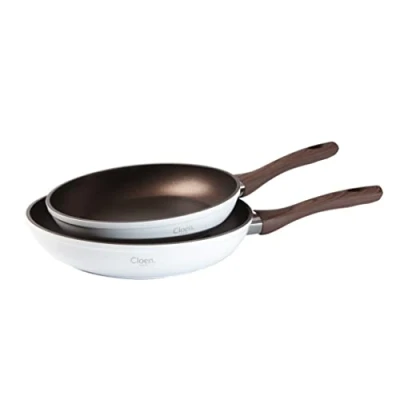 Afbeelding van CLOEN Pannenset Alex 4 mm gesmeed aluminium Unieke temperatuur sensor Soft touch handvat van kunststof Anti aanbaklaag Afmetingen 24 28 cm 1002010214 (Pannenset Alex)